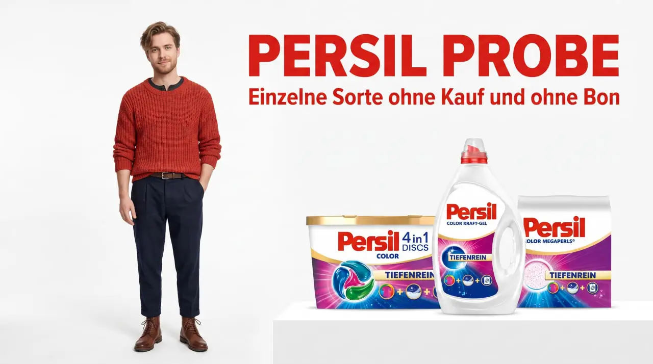 Persil Probe gratis sichern: einzelne Persil-Sorte testen